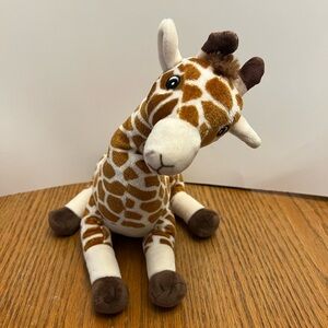 Adorable Brown and White Giraffe Plush Toy